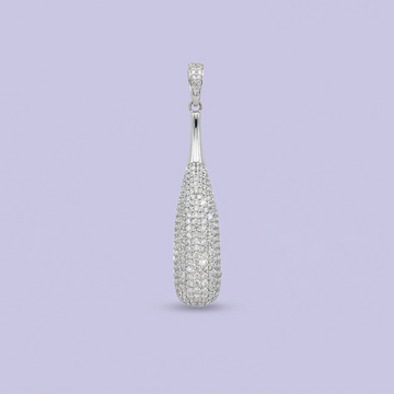 Dije de Plata .925 con Diseño de Bat de Beisbol Incrustado de Zirconias Brillantes mod. 1712