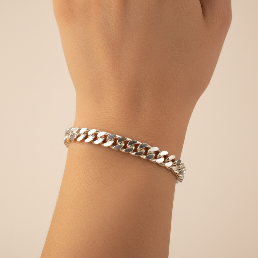 Pulsera de Plata .925 de Tejido Cubano mod. 1573