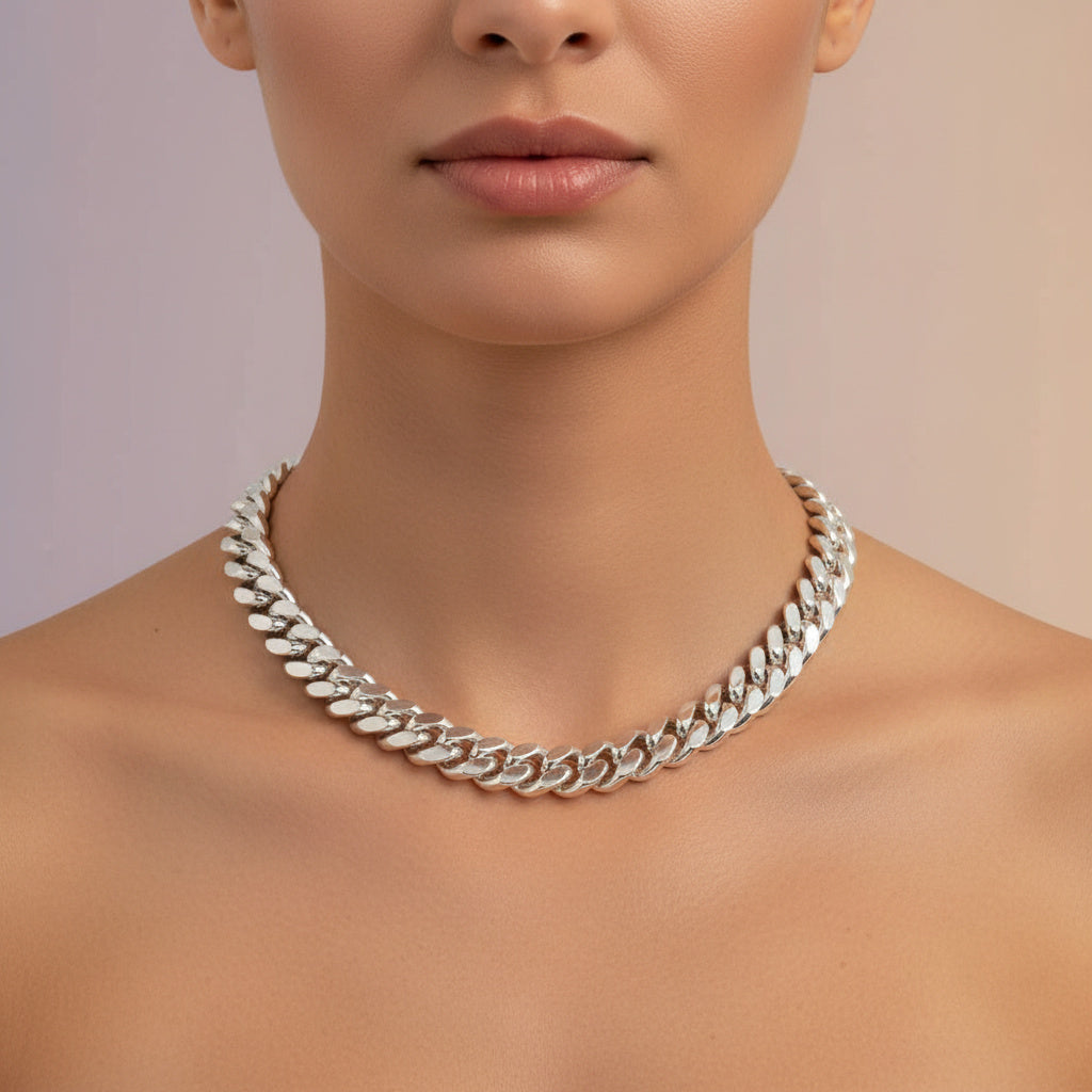 Cadena de Plata .925 de Tejido Cubano mod. 1515