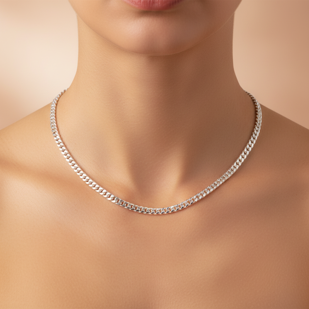 Cadena de Plata .925 Tejido Cubano Mediana mod. 1570