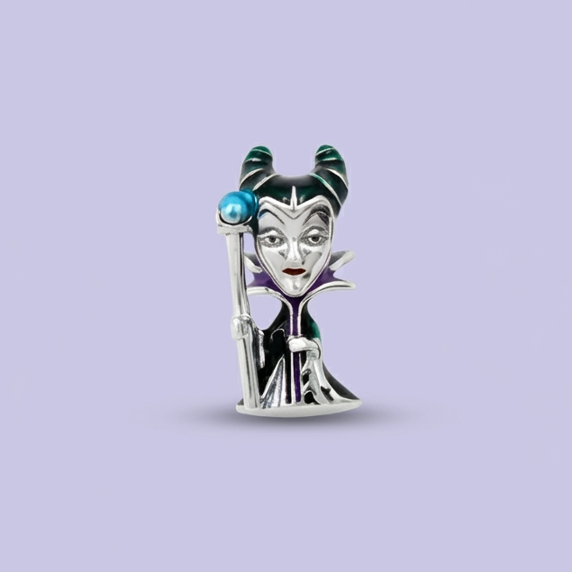 Dije de Plata .925 Estilo Charm Diseño de Hechicera mod. 1754