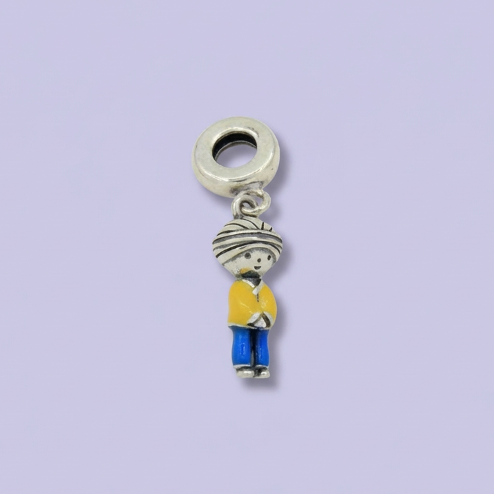 Dije de Plata .925 Estilo Charm Diseño de Niño mod. 1736