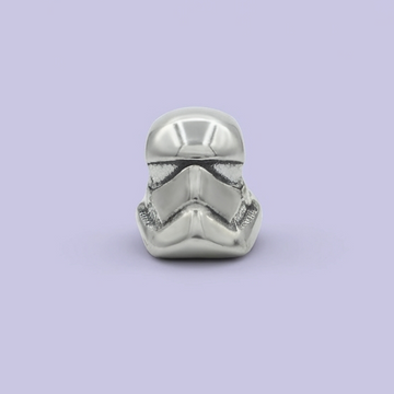 Dije de Plata .925 Estilo Charm Diseño de Casco del Espacio Brillante mod. 1732