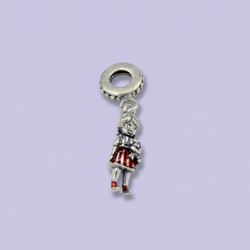 Dije de Plata .925 Estilo Charm Diseño de Niña mod. 1738