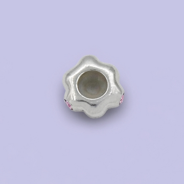 Dije de Plata .925 Estilo Charm Diseño de Tuerca con Zirconias Brillantes mod. 1725