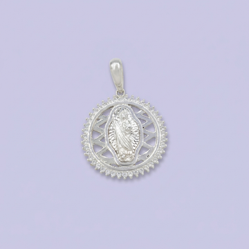Medalla de Plata .925 de San Judas Incrustado de  Zirconias mod.2019