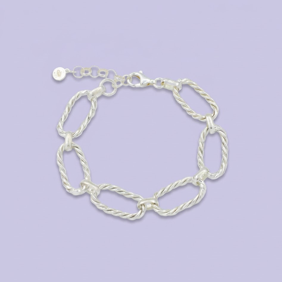Pulsera de Plata .925 de Diseño Tipo Espiral  mod. 2042
