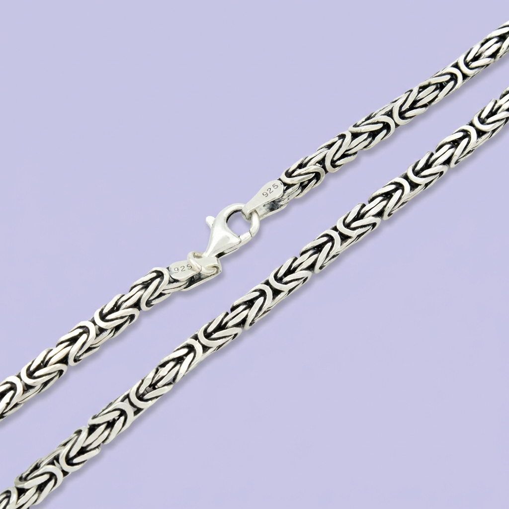 Cadena de Plata .925 de Tejido Bizantino Especial mod. 2024