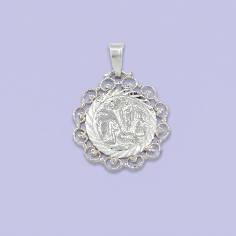 Medalla de Plata .925 con Diseño de la Virgen mod. 2013