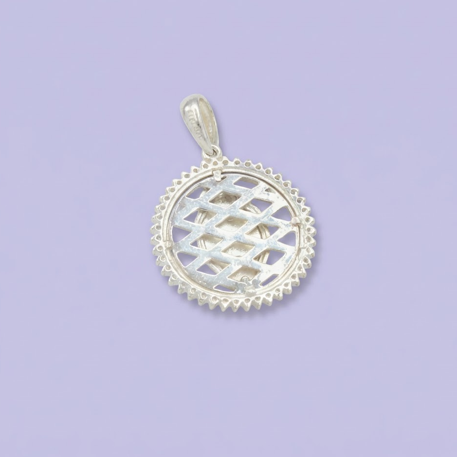 Medalla de Plata .925 de San Judas Incrustado de  Zirconias mod.2019
