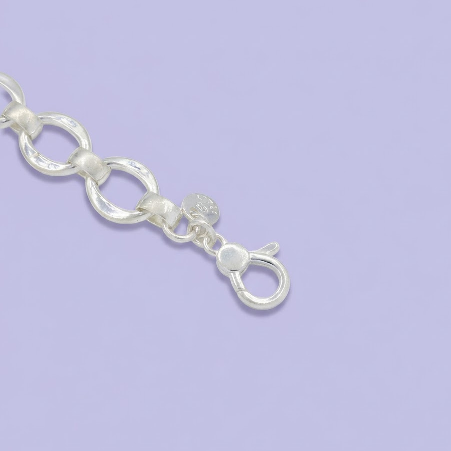 Pulsera de Plata .925 de Diseño Elegante con Eslabones mod. 2037