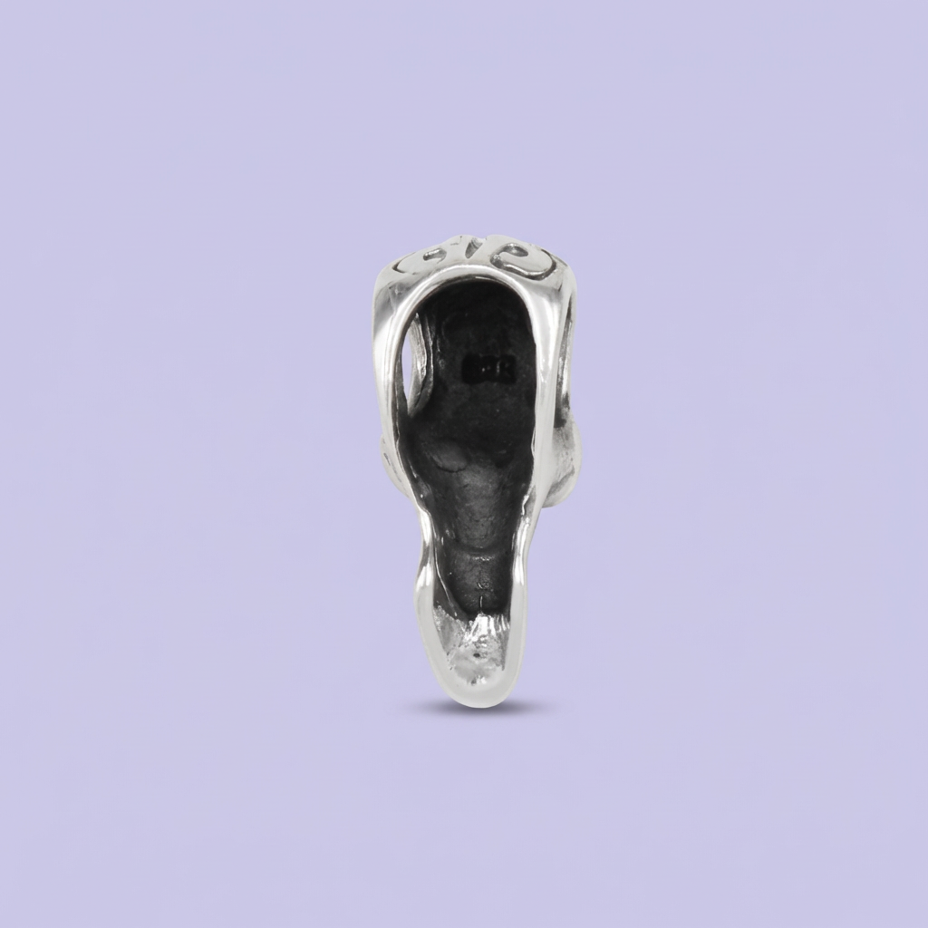 Dije de Caballero Plata .925 Calavera con Mandíbula Alargada mod. 2068