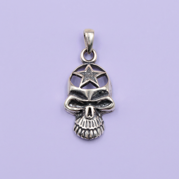 Dije de Caballero Plata .925 Calavera con Estrella en la Frente mod. 2064