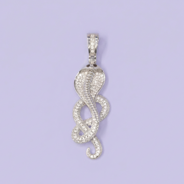 Dije de Plata .925 con Diseño de Cobra Incrusatdo de Zirconias mod. 2071