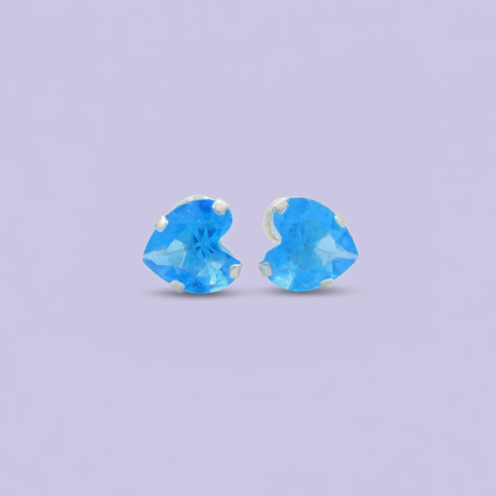 Broquel de Plata .925 de Corazón Incrustado de Zirconia Reluciente mod. 1913