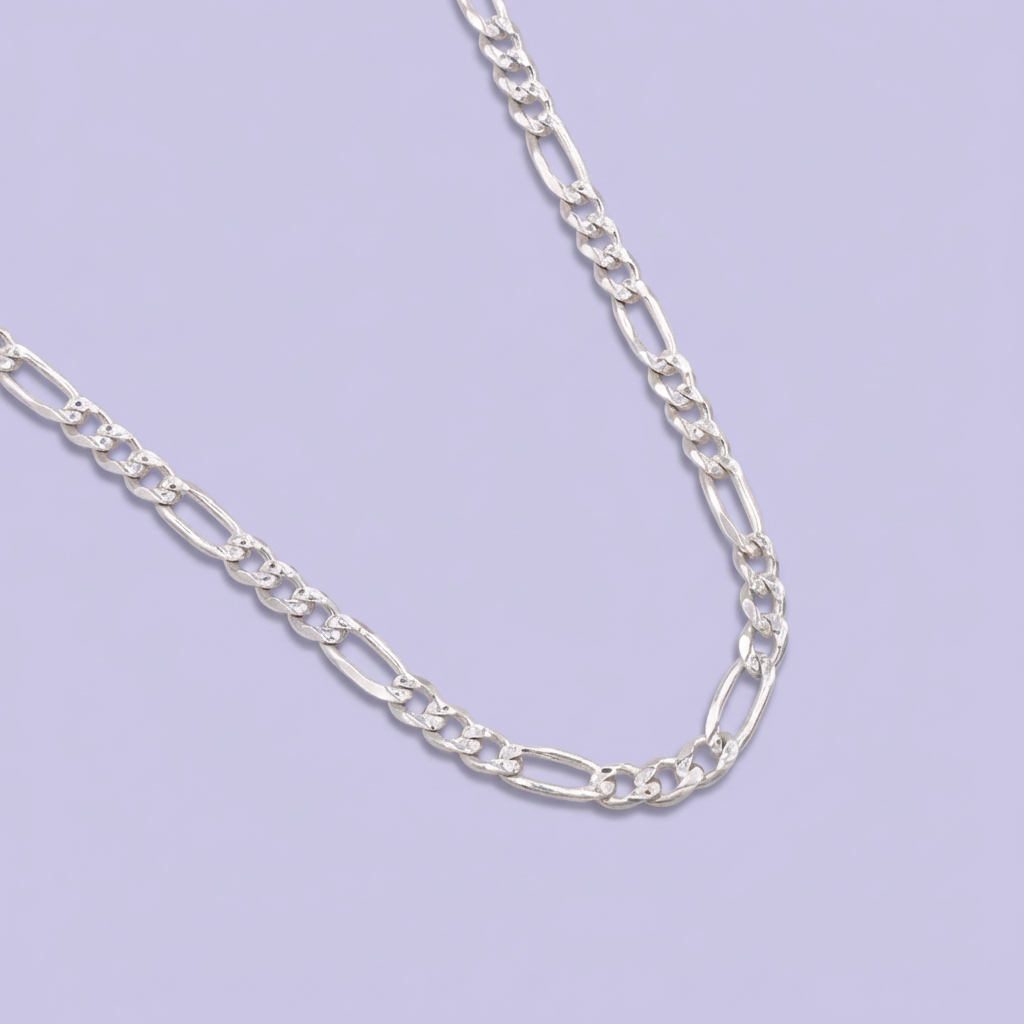 Cadena de Plata .925 de Tejido Cartier Diamantado mod. 1885