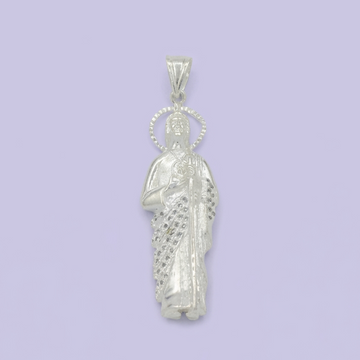 Dije Bulto de Plata .925 San Judas con Manto Incrustado de Zirconias Finas mod. 1765