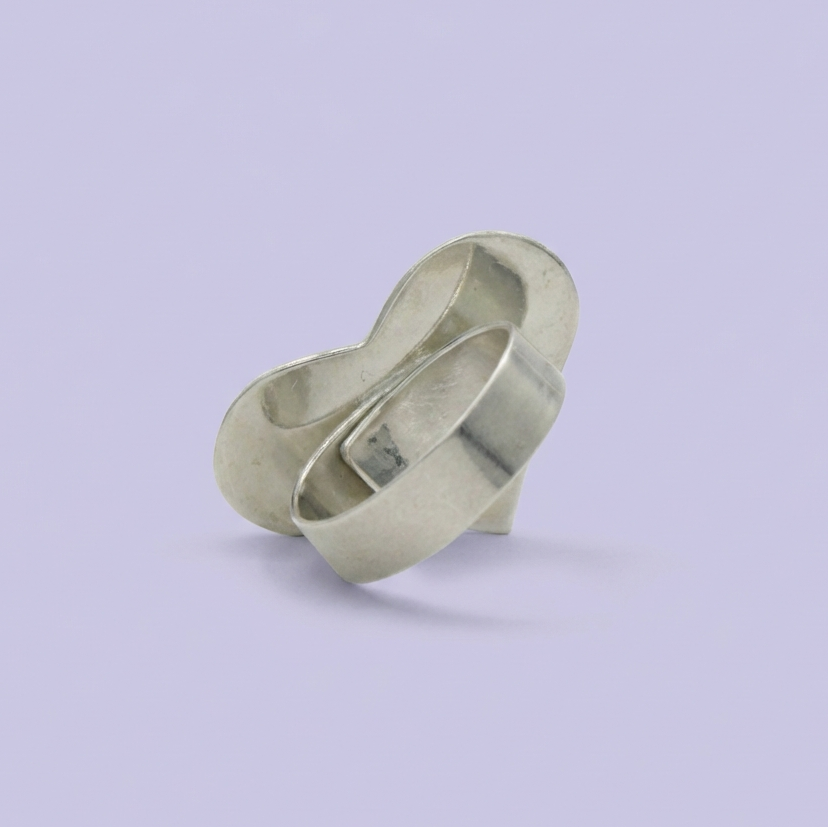 Anillo de Plata .925 con Diseño de Corazón Brillante mod. 1829