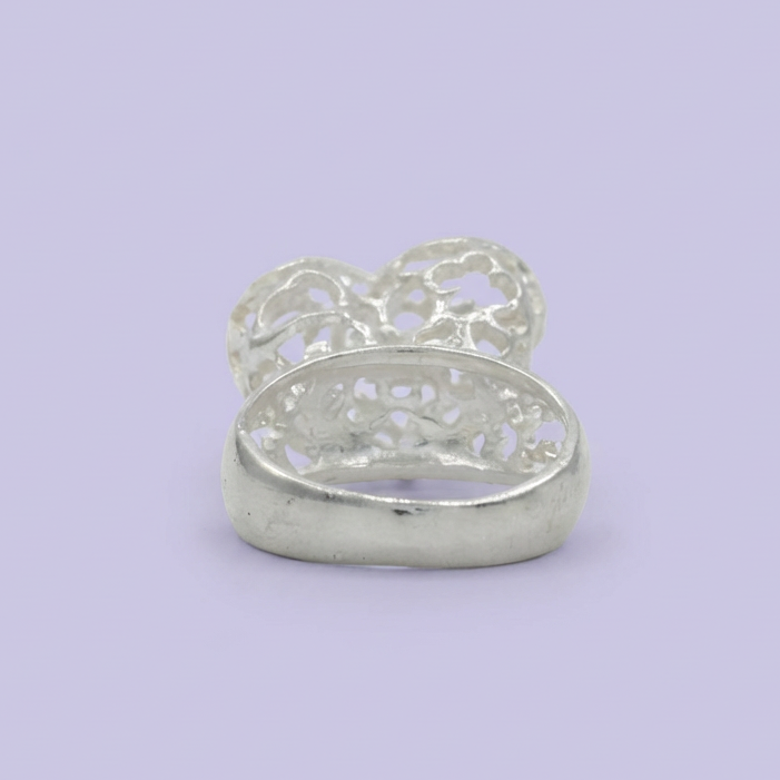 Anillo de Plata .925 con Diseño de Corazón Liso mod. 1830