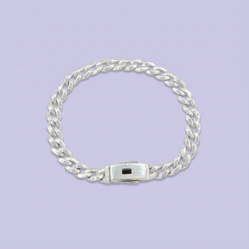 Pulsera de Plata .925 de Tejido Cubano Especial Brillante mod. 1758