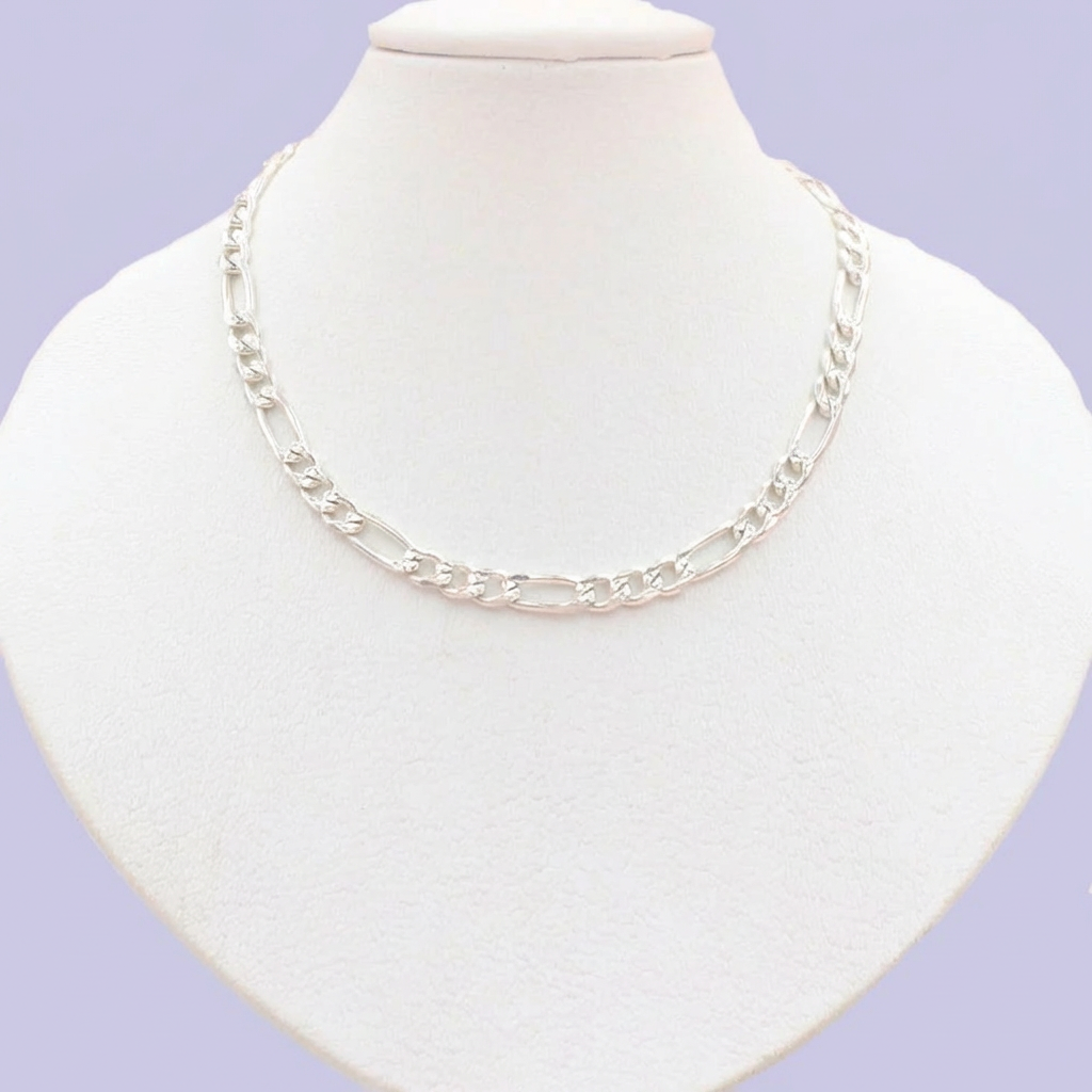 Cadena de Plata .925 de Tejido Cartier Diamantado mod. 1885