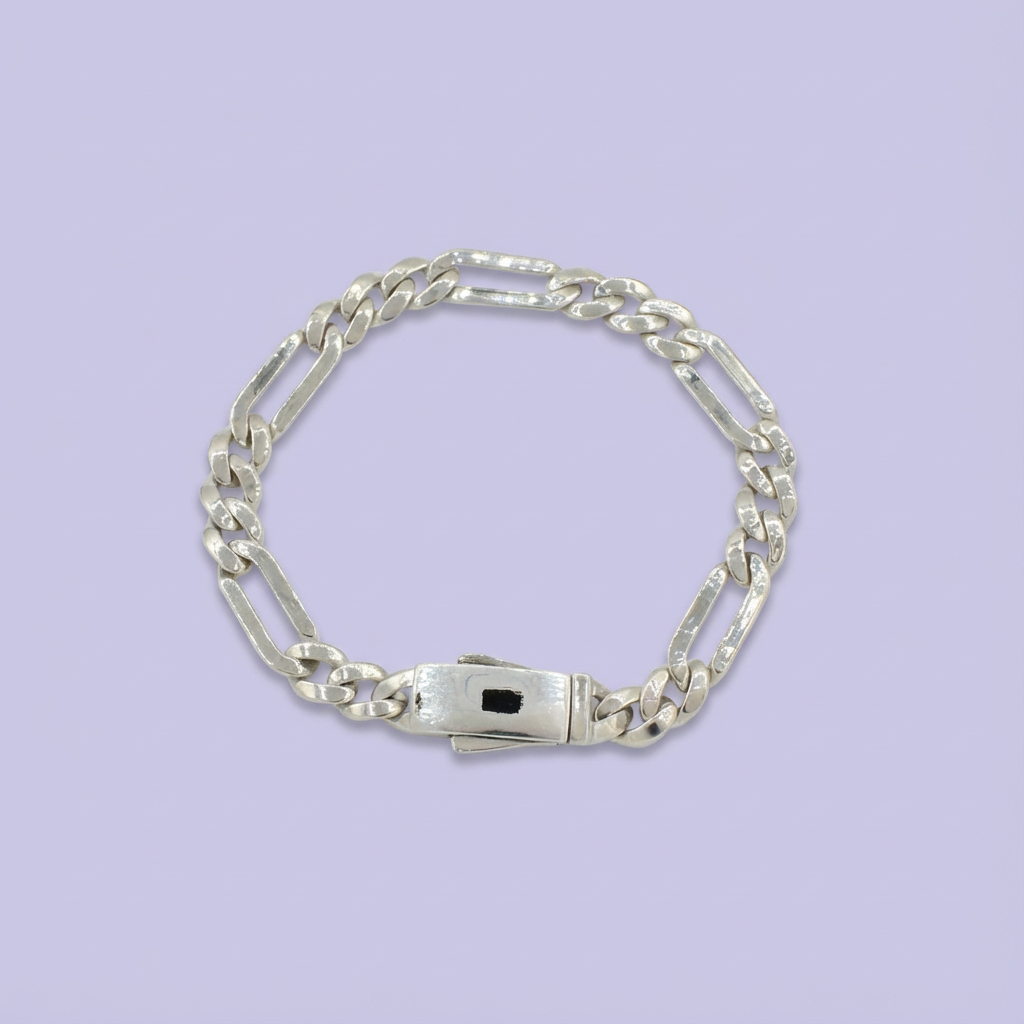 Pulsera de Plata .925 de Tejido 3x1 Especial Brillante mod. 1759