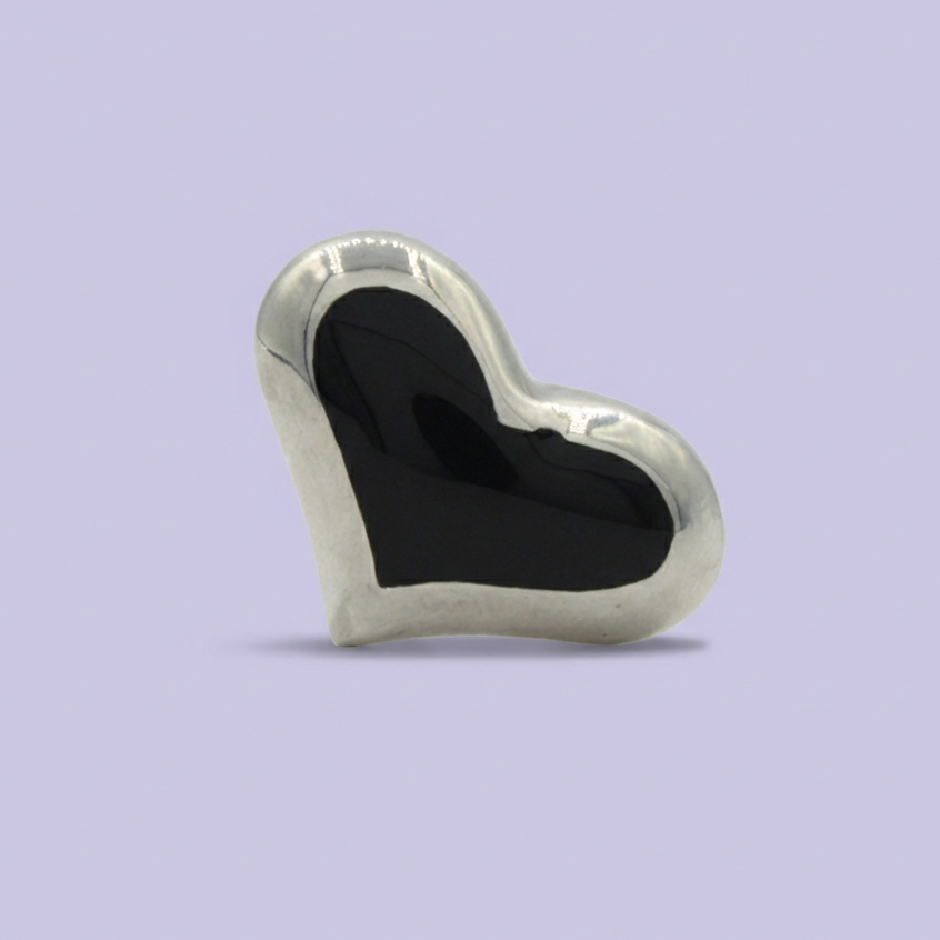 Anillo de Plata .925 con Diseño de Corazón Brillante mod. 1829