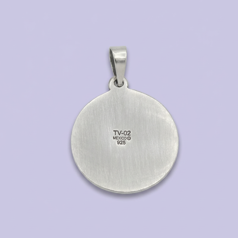 Dije de Plata .925 con Diseño de Calendario Azteca Grande mod. 1783