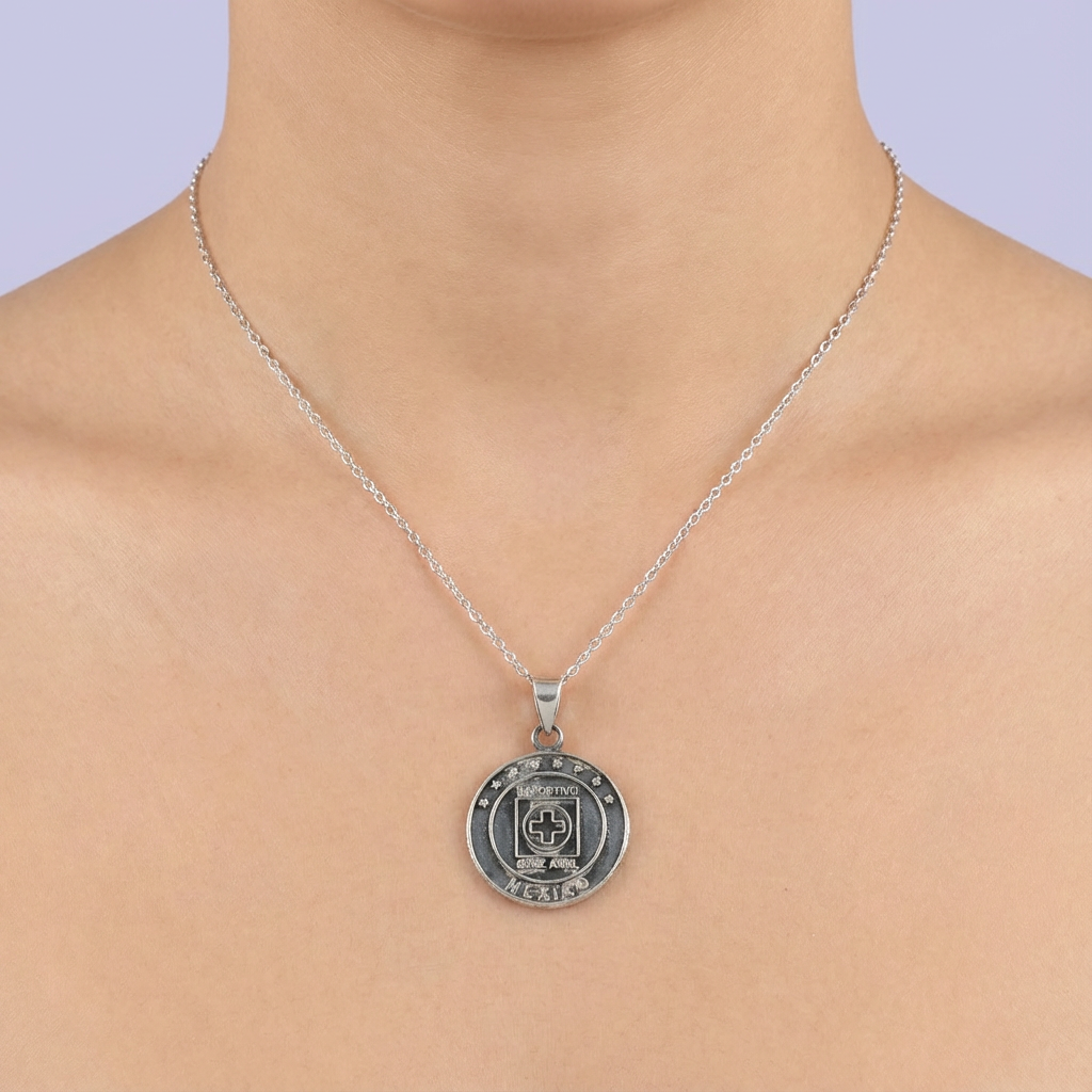 Dije de Plata .925 con Escudo de Club Cruz Azul mod. 1778