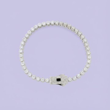 Pulsera de Plata .925 de Tejido Tenis Especial Incrustado de Zirconias Brillantes mod. 1760