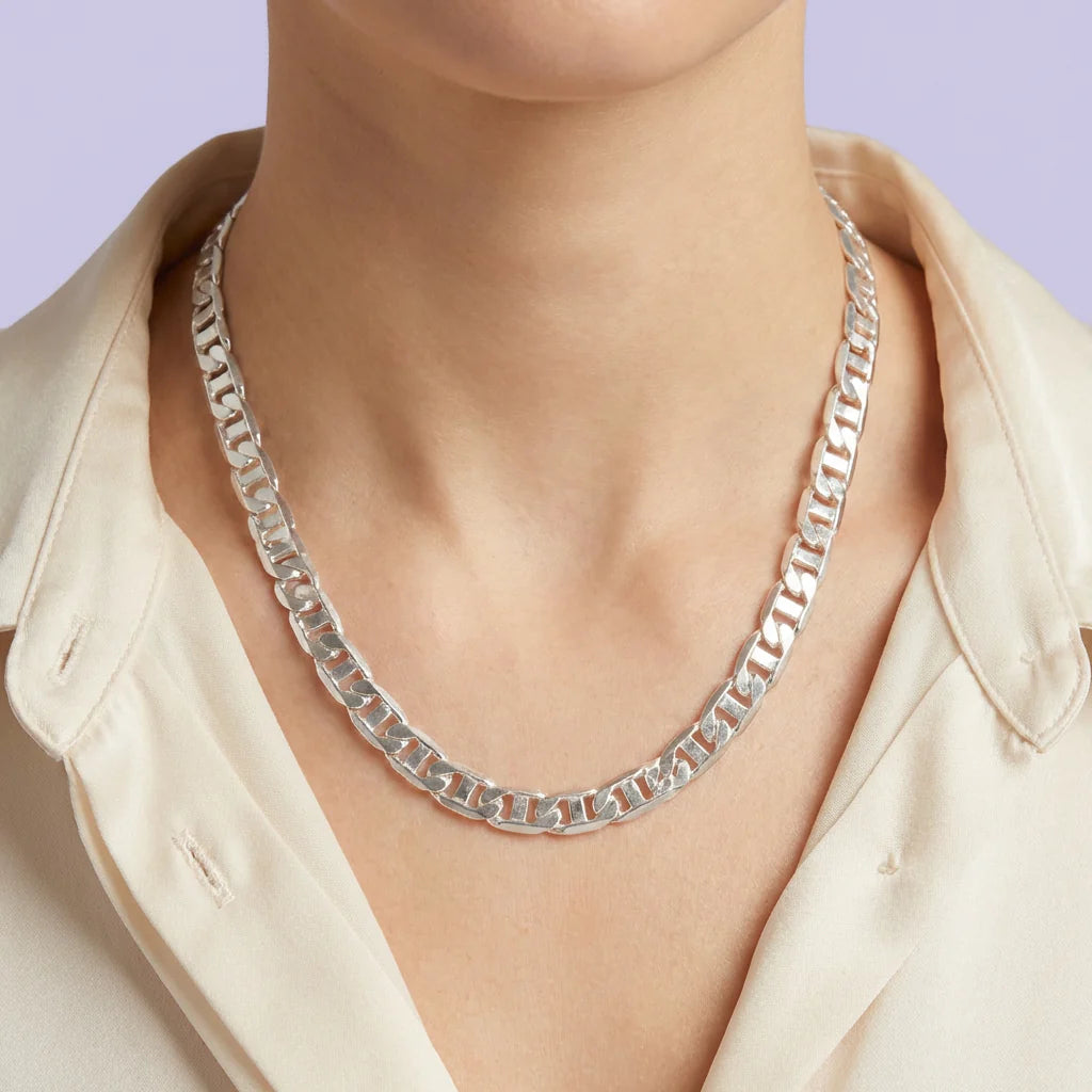 Cadena de Tejido Ojo De Tigre Plano  mod. 1880