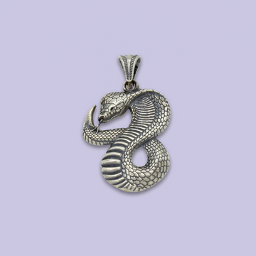 Dije de Plata .925 con Diseño de Cobra Brillante mod. 1804