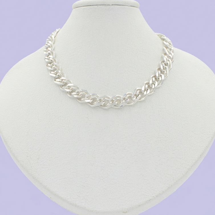 Cadena de Plata .925 de Tejido Barbado Chino mod. 1887