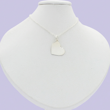 Gargantilla de Plata .925 Especial con Diseño de Corazón Plano mod. 1851