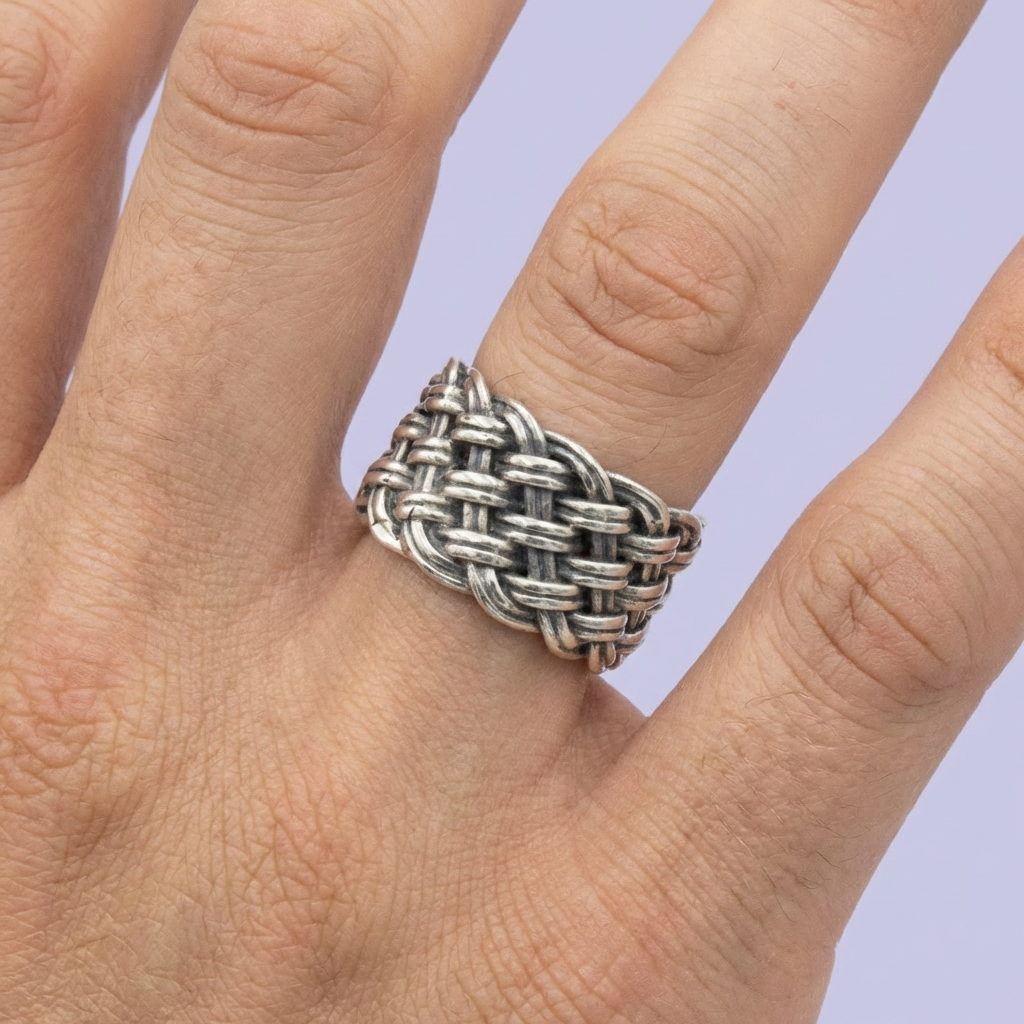 Anillo de Plata .925 Diseño Entrelazado mod. 1997