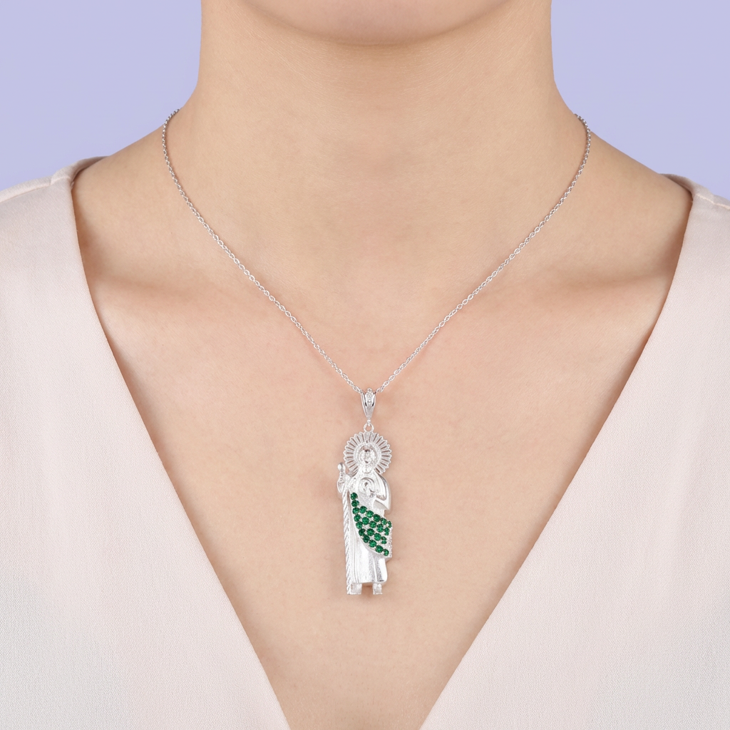 Dije Bulto de Plata .925 San Judas Religioso mod. 2069