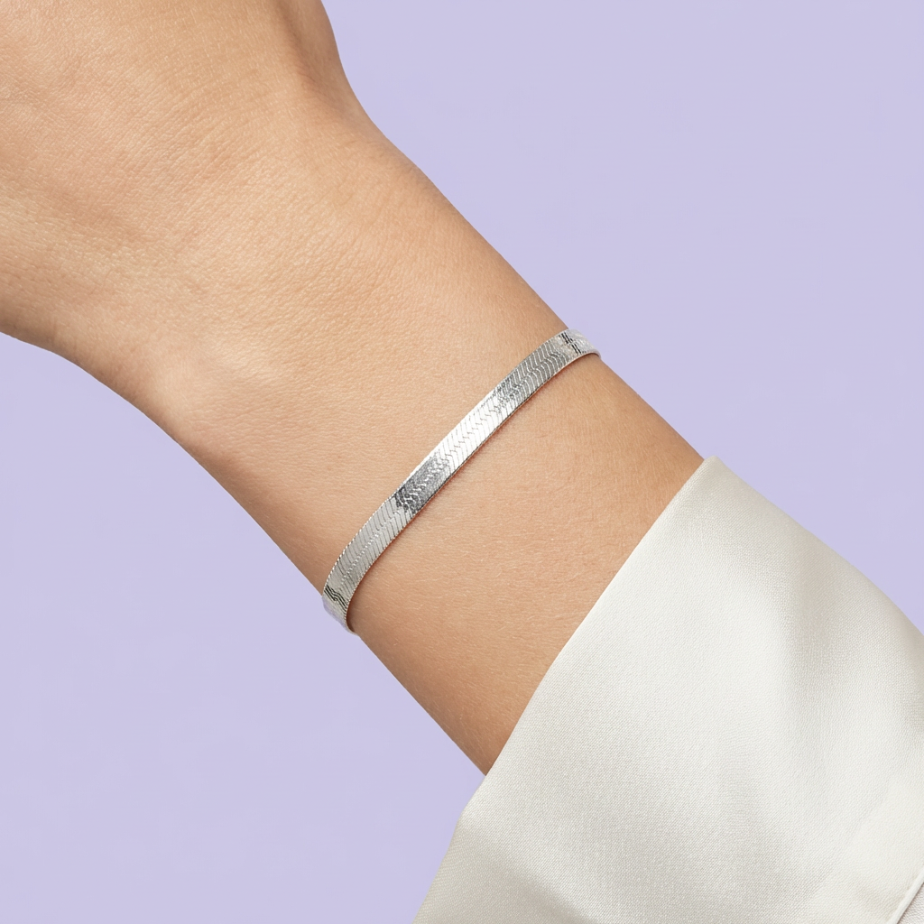 Pulsera de Plata .925 Tejido Panza de Víbora mod. 2051