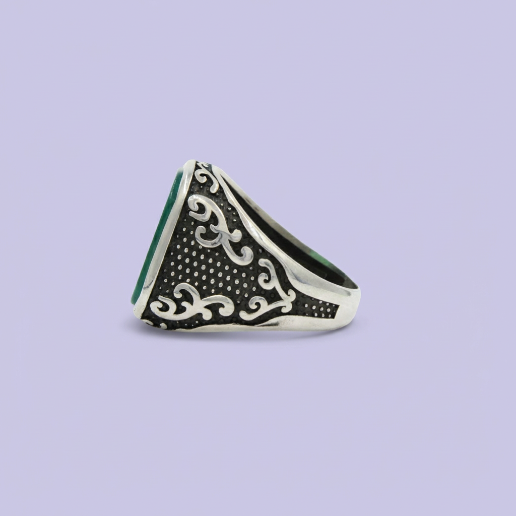 Anillo de Plata .925 Diseño Otomano Semi Cuadrado mod. 1995