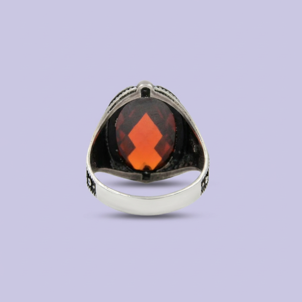 Anillo de Plata .925 Diseño Oval Elegante mod. 2003