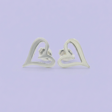 Arete de Plata .925 con Diseño de Corazón Elegante mod. 1927
