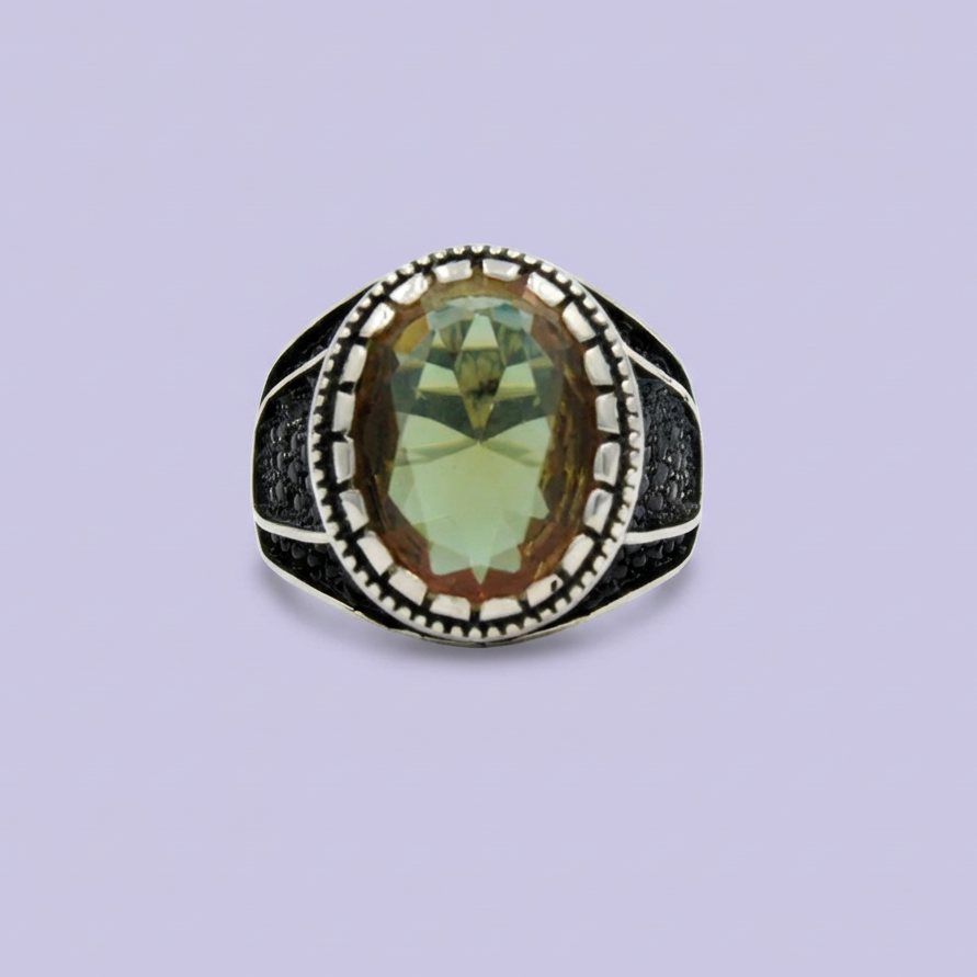 Anillo de Plata .925 Diseño Otomano con Sultanita mod. 2006