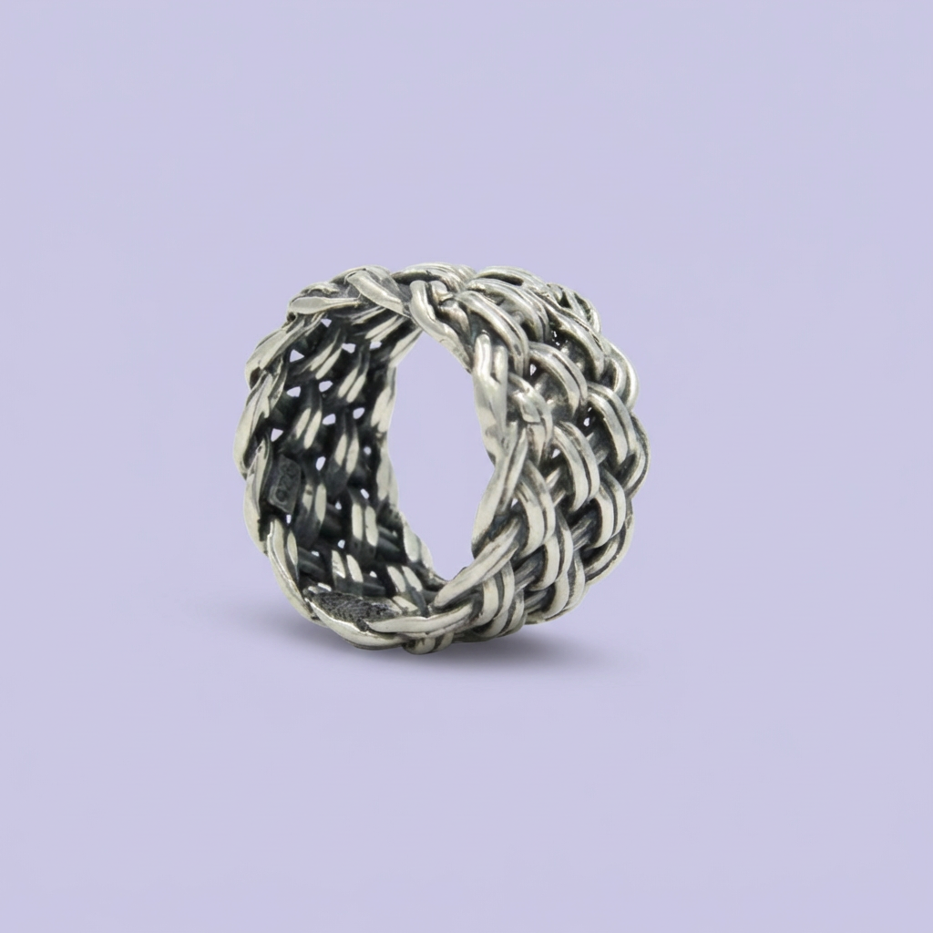 Anillo de Plata .925 Diseño Entrelazado mod. 1997