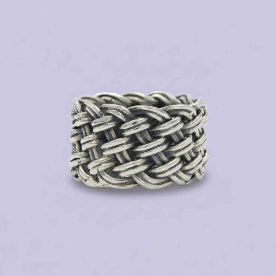 Anillo de Plata .925 Diseño Entrelazado mod. 1997