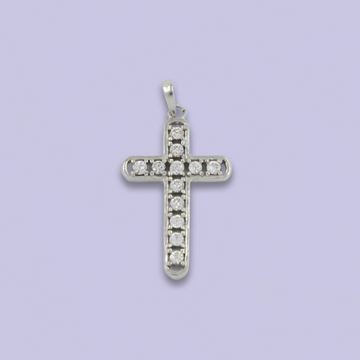 Cruz de Plata .925 con Zirconias Finas Biseladas mod. 1973