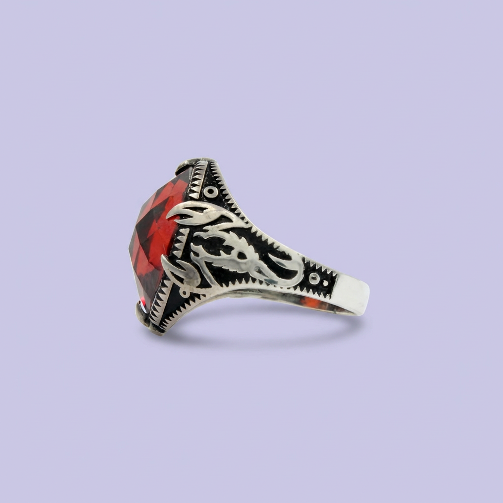 Anillo de Plata .925 Diseño Oval Elegante mod. 2003