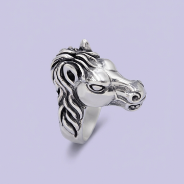 Anillo de Plata .925 de Bulto con Diseño de Caballo  mod. 2005