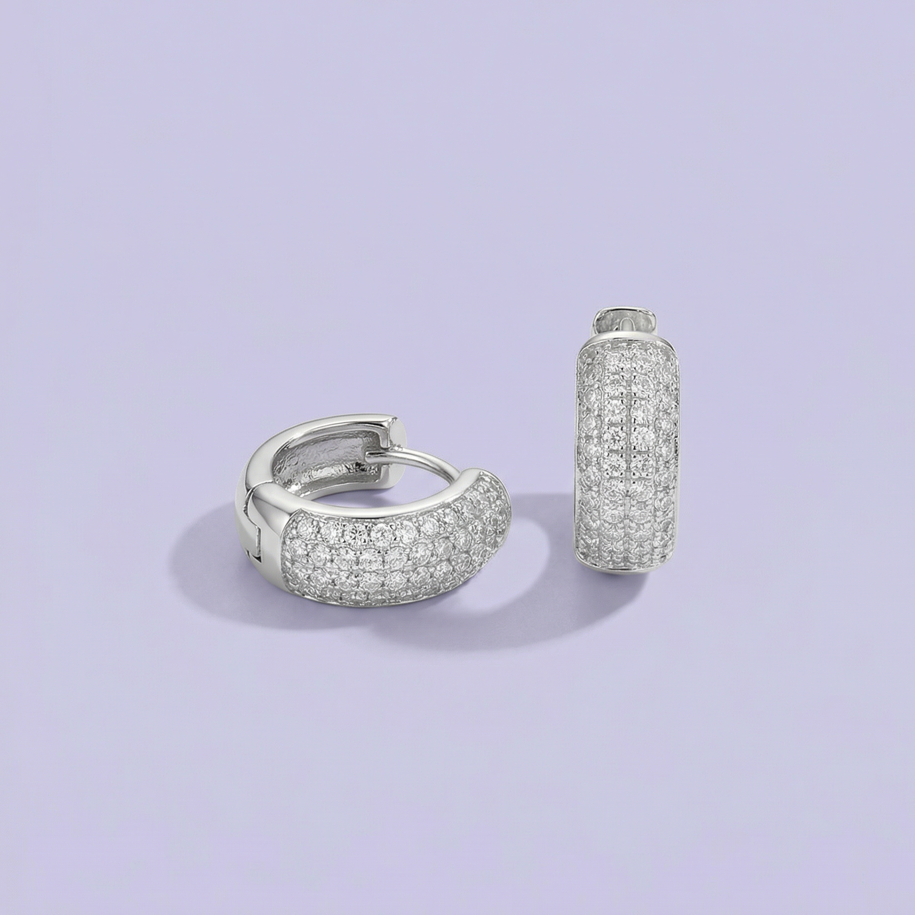 Grapa de Plata .925 con Zirconias Brillantes Pavé mod. 1632