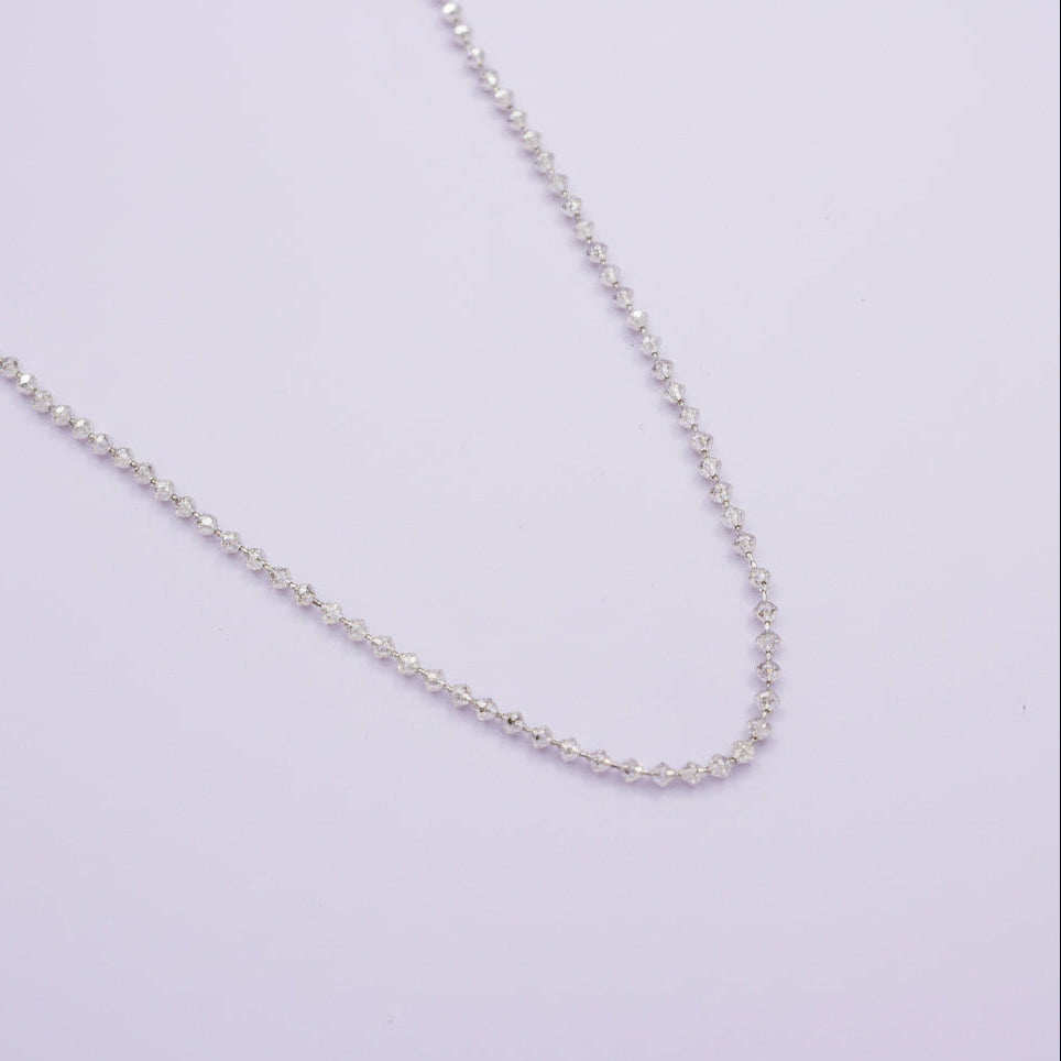 Cadena de Plata .925 de Tejido de Rombo Brillantes mod. 1520