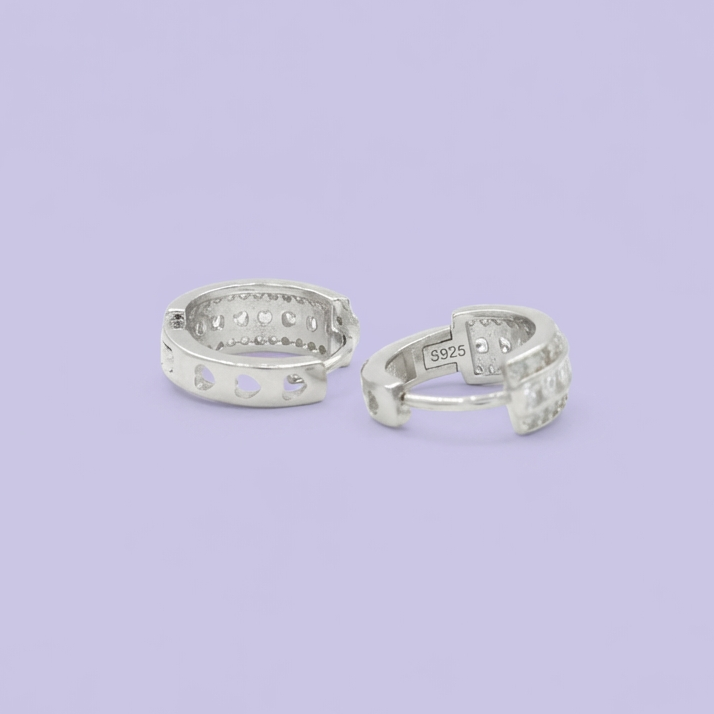 Grapa de Plata .925 con Zirconias Brillantes Pavé mod. 1632