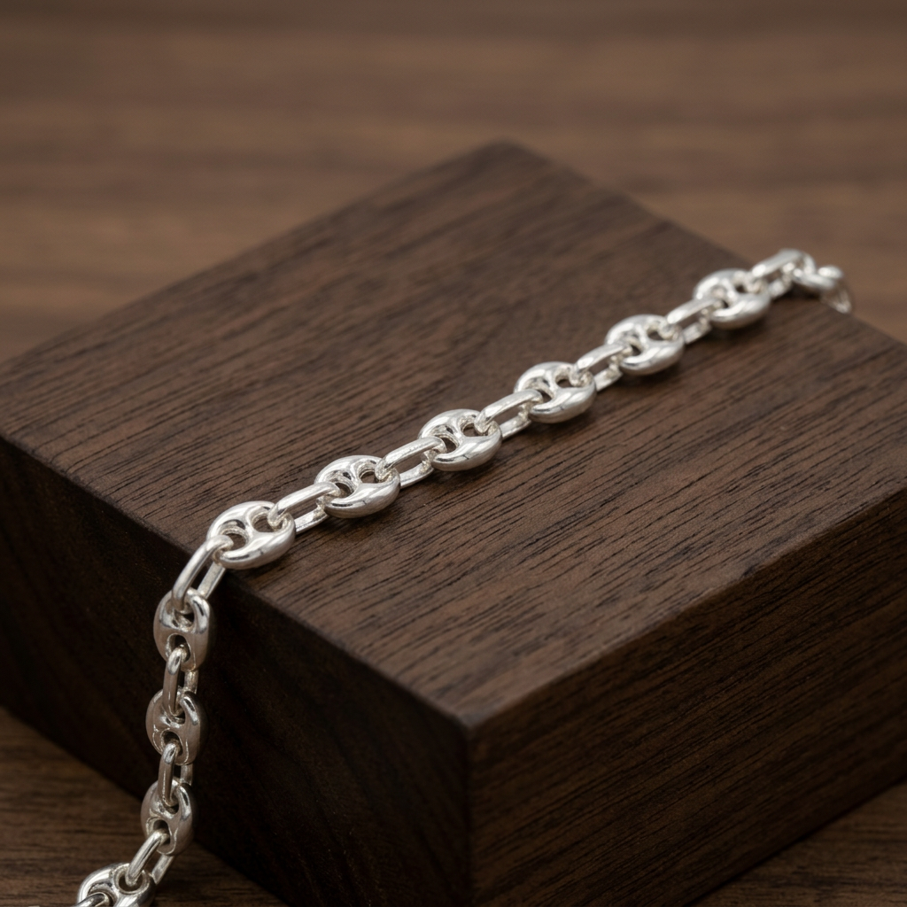 Pulsera de Plata. 925 con Tejido Marinero Delgado mod.3287
